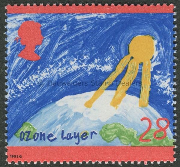 SG1630 28p Ozone Layer 1992 Green Issue