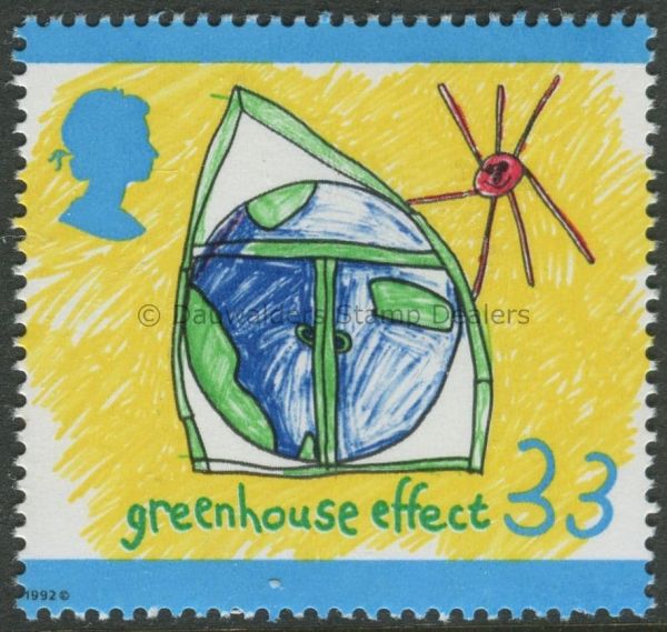 SG1631 33p Greenhouse Effect 1992 Green Issue