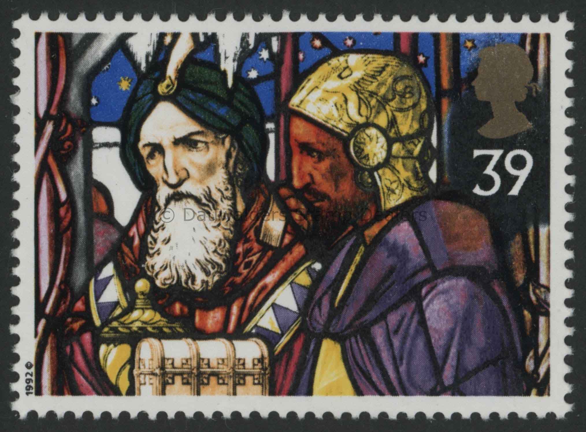 SG1638 39p Two Kings with Gifts 1992 Christmas