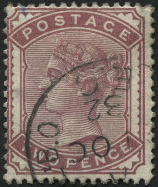 SG168 2d pale Rose with 1882 CDS