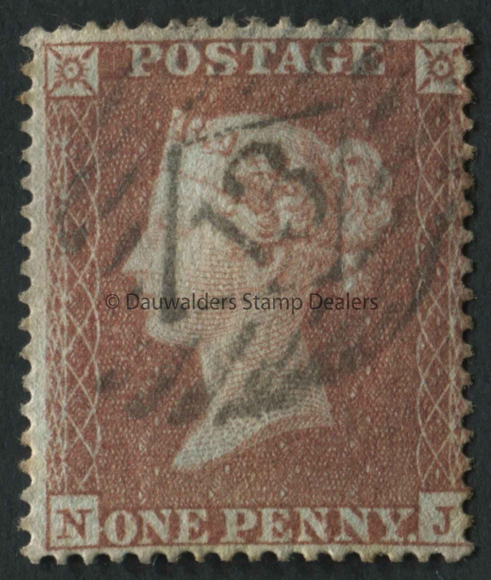 SG16b 1d Red Brown - Archer 4 margins