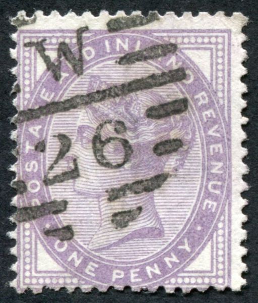 SG172a 1d Bluish-Lilac, this is a very good example