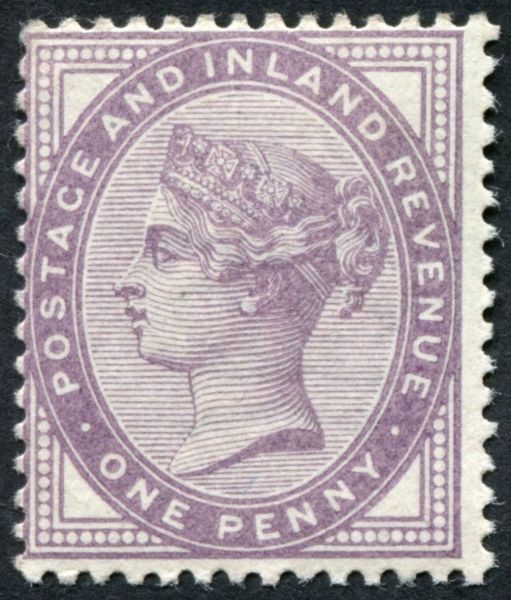 SG172a 1d Bluish-Lilac, v fine mint