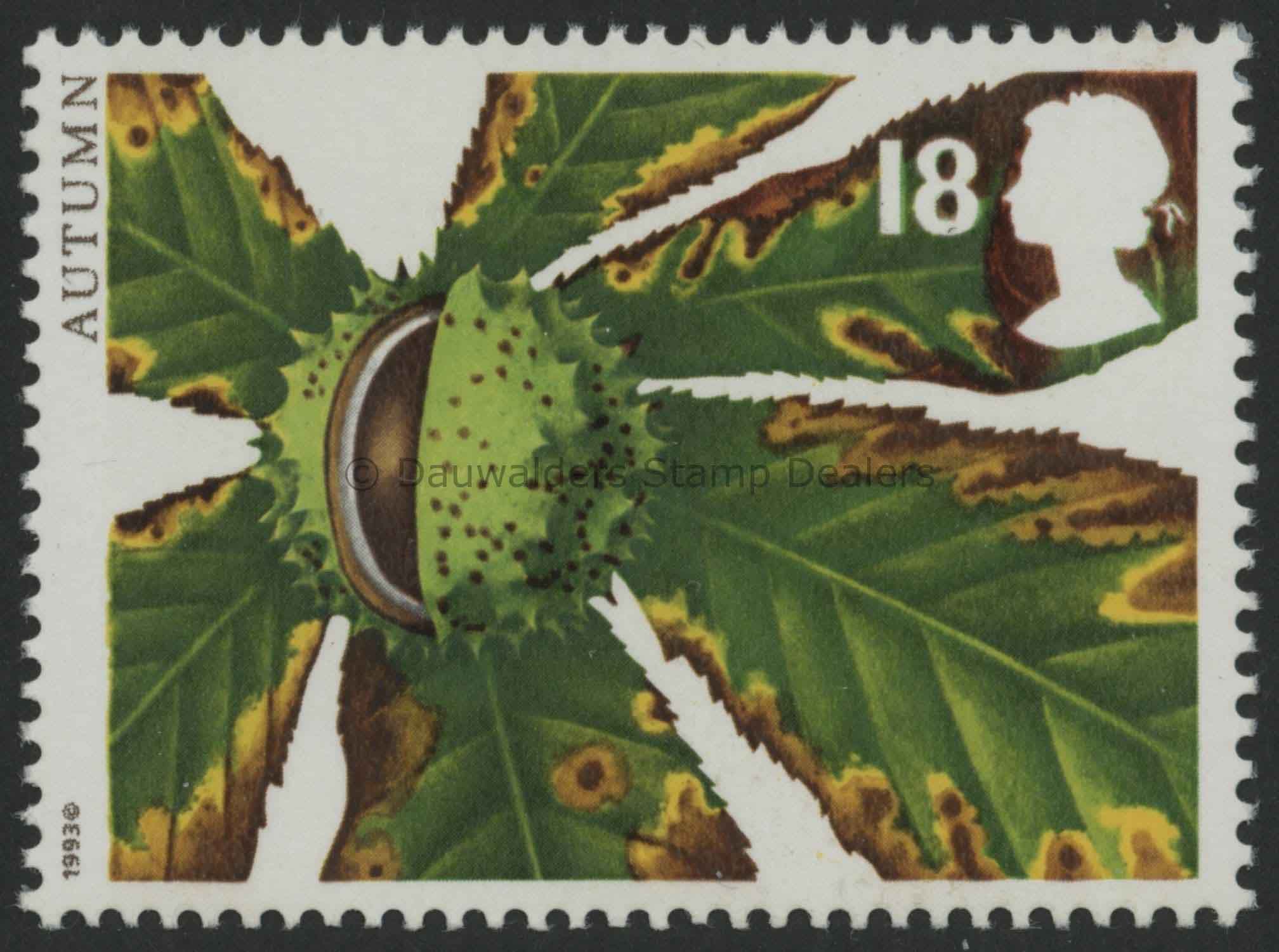 SG1779 18p Horse Chestnut 1993 Autumn