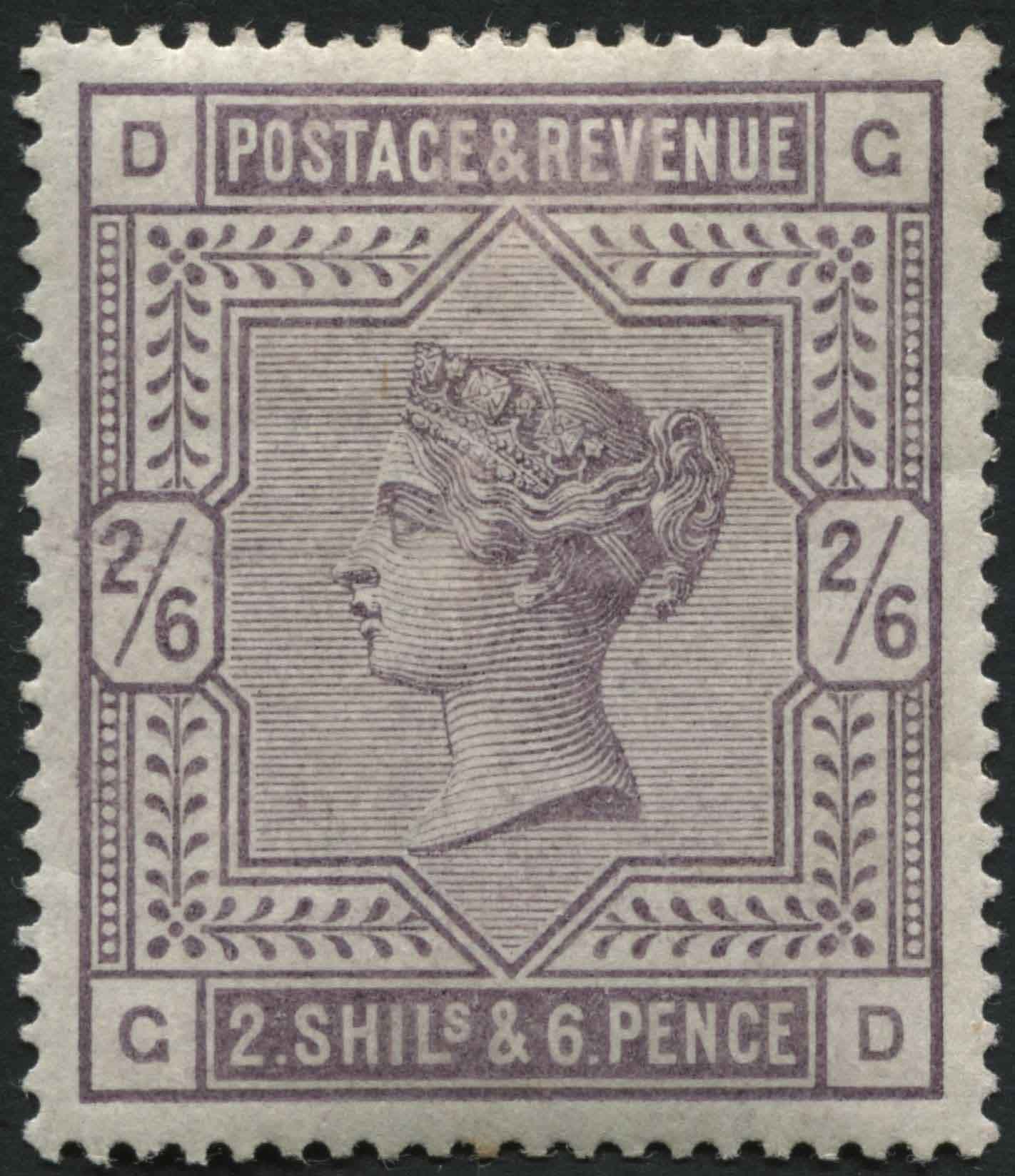 SG178 2/6d Lilac well centred, mint large part original gum