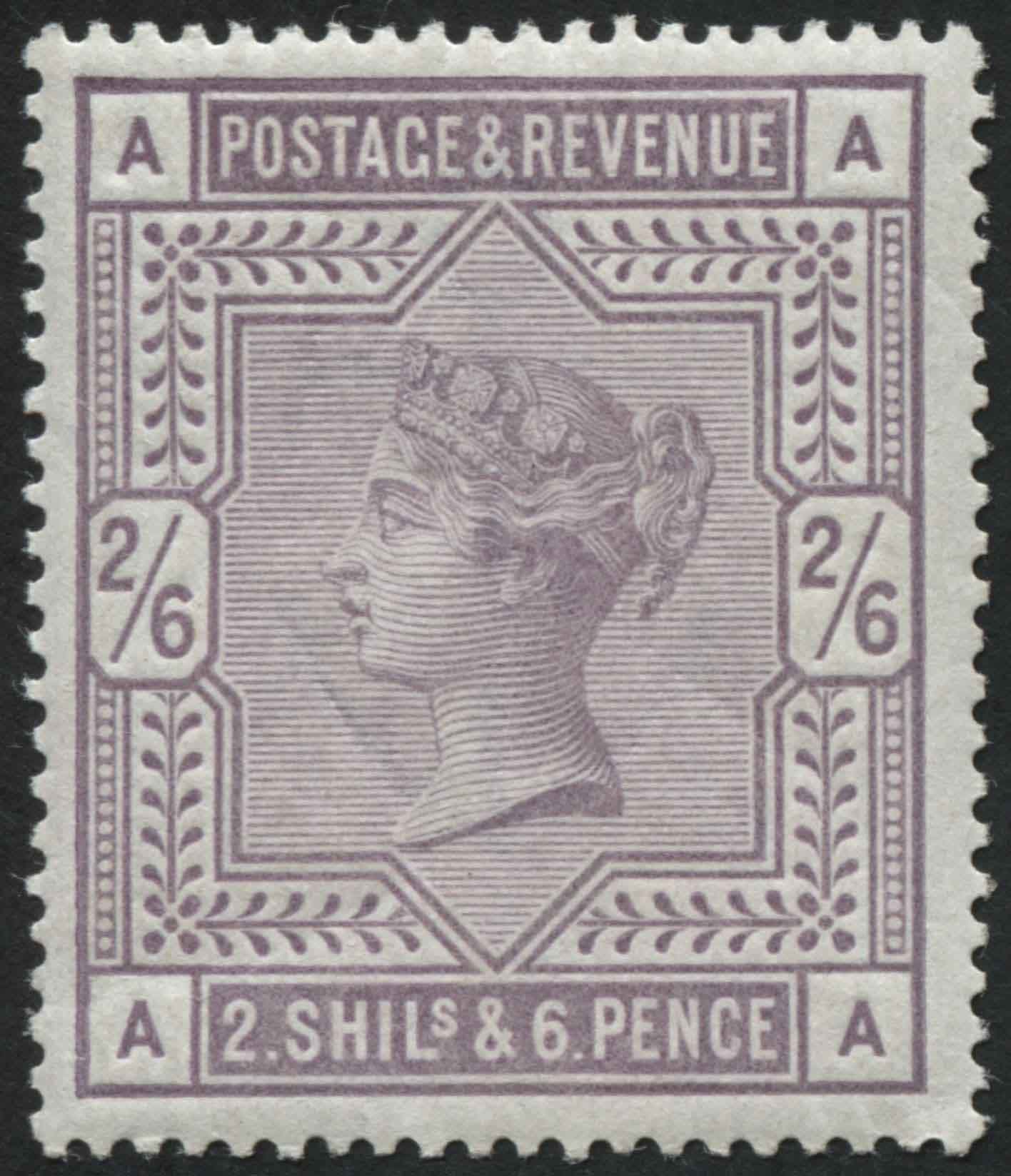 SG179 2/6d Lilac, fresh central U/M