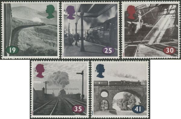 SG1795-1799 Set of 5 1994 The Age of Steam