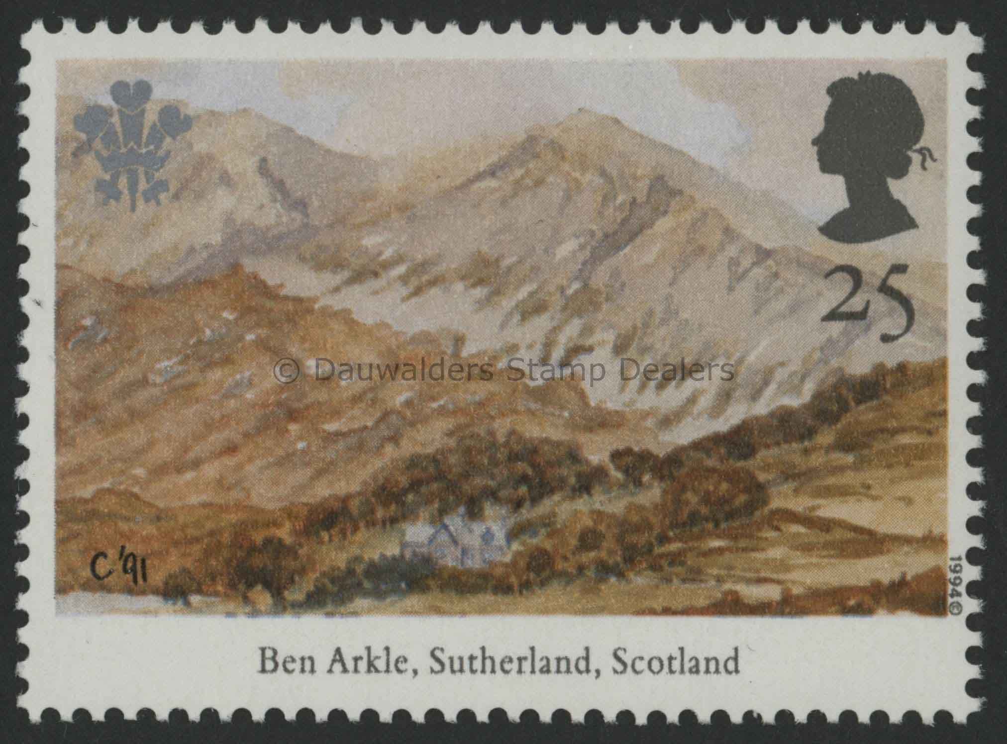 SG1811 25p Ben Arkle 1994 25th Anniv. Investiture