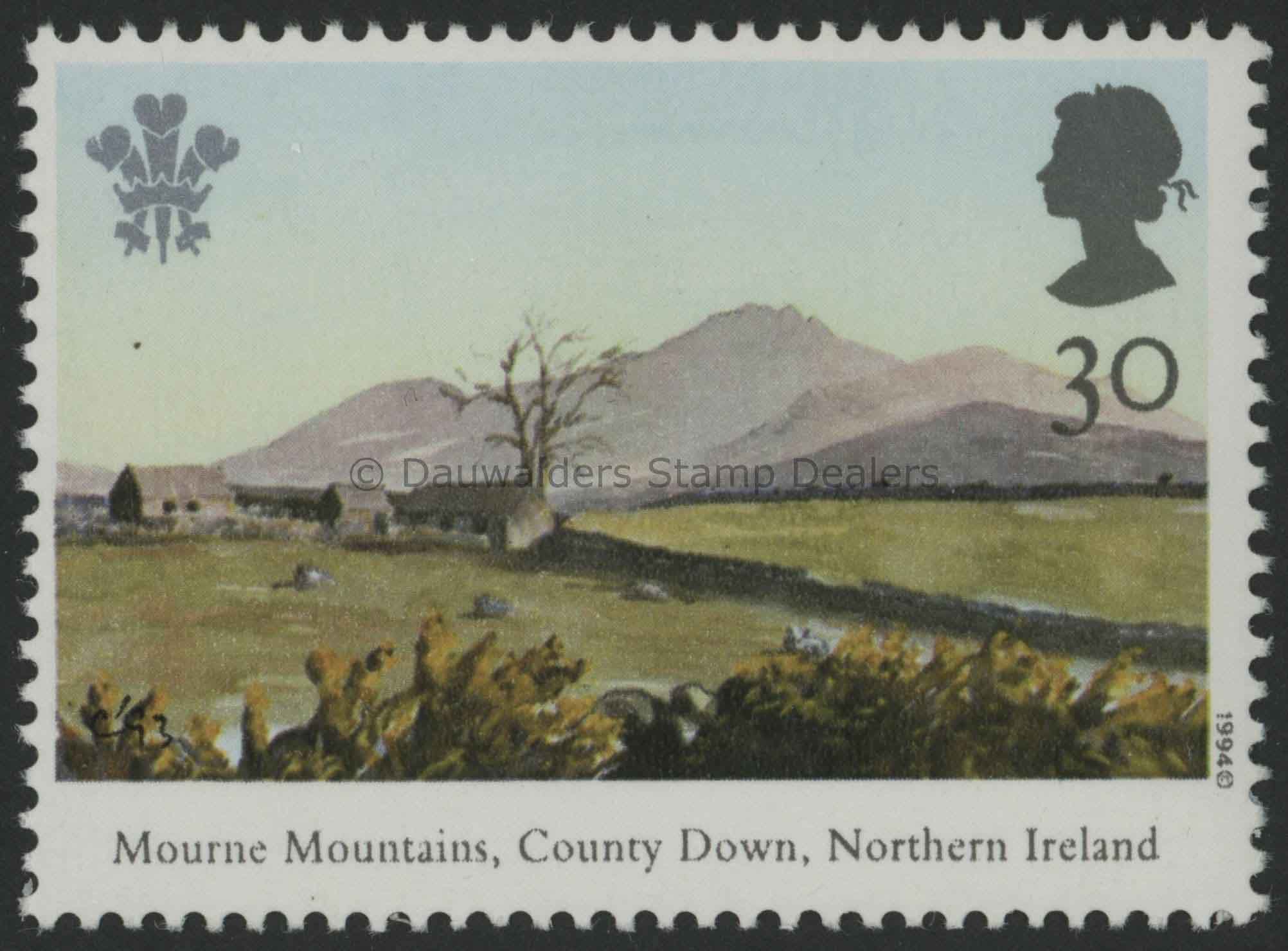 SG1812 30p Mourne Mountains 1994 25th Anniv. Investiture