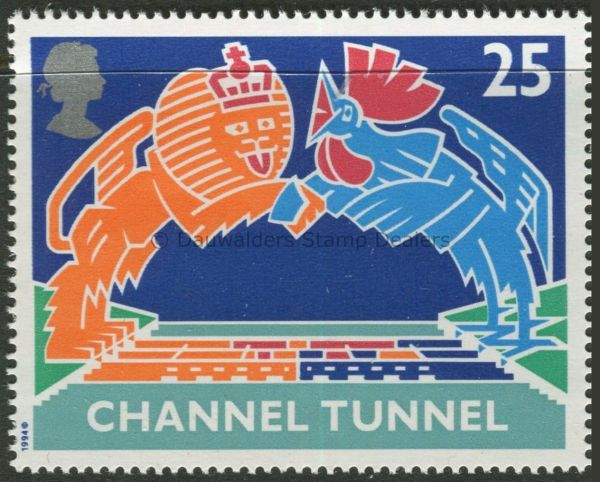 SG1820 25p Lion and Cockerel 1994 Channel Tunnel