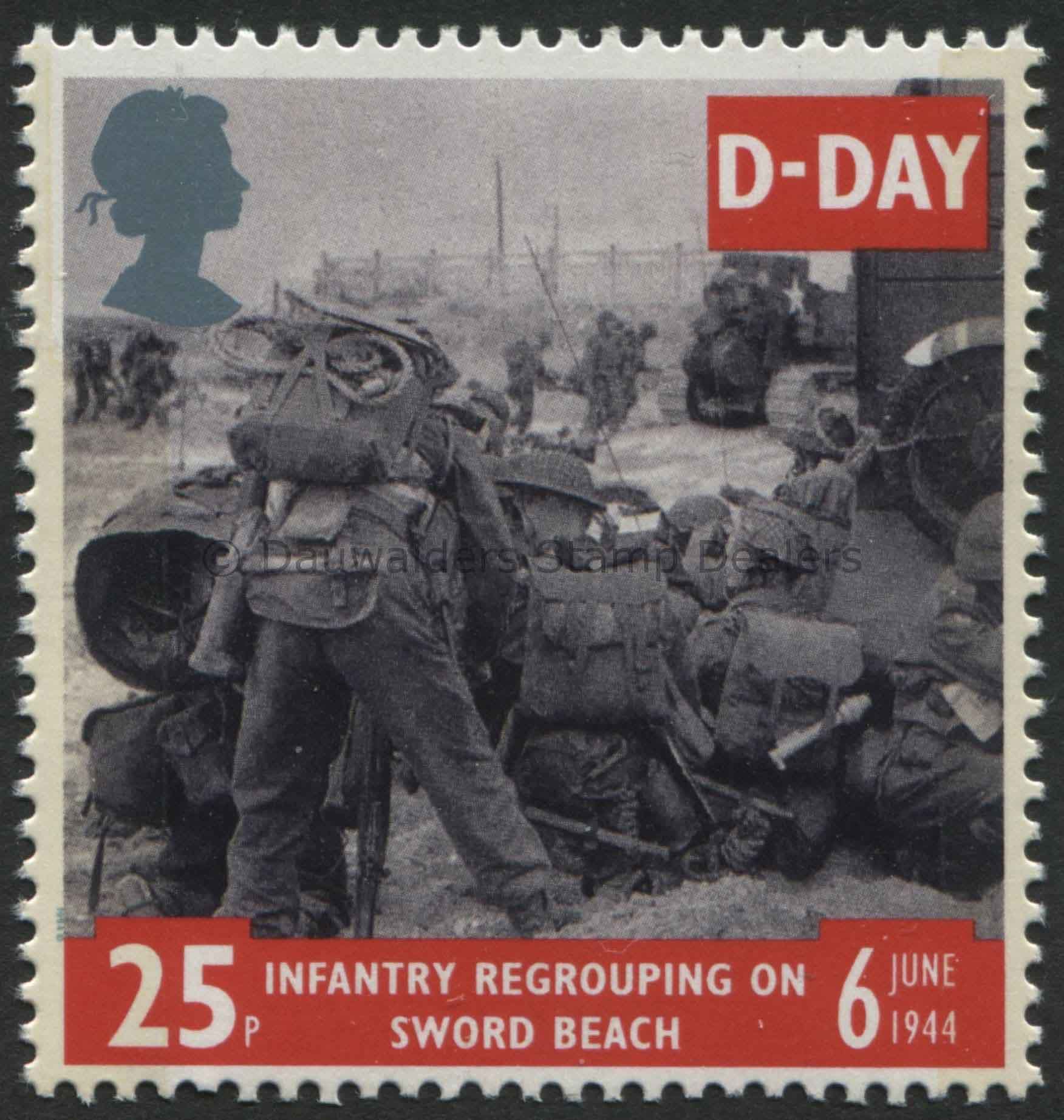 SG1827 25p Sword Beach 1994 50th Anniv. Of D-Day