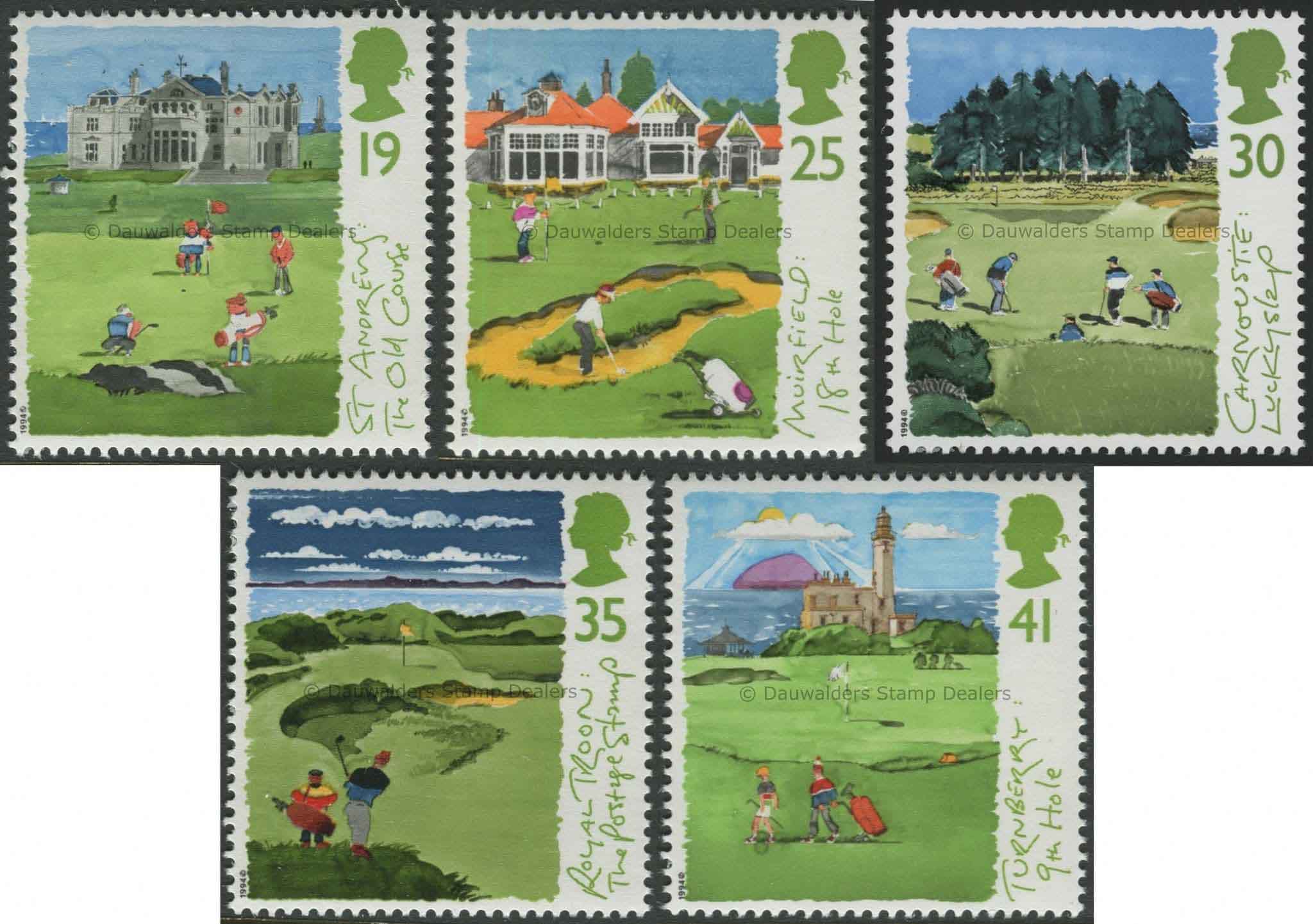 SG1829-1833 Set of 5 1994 Golf