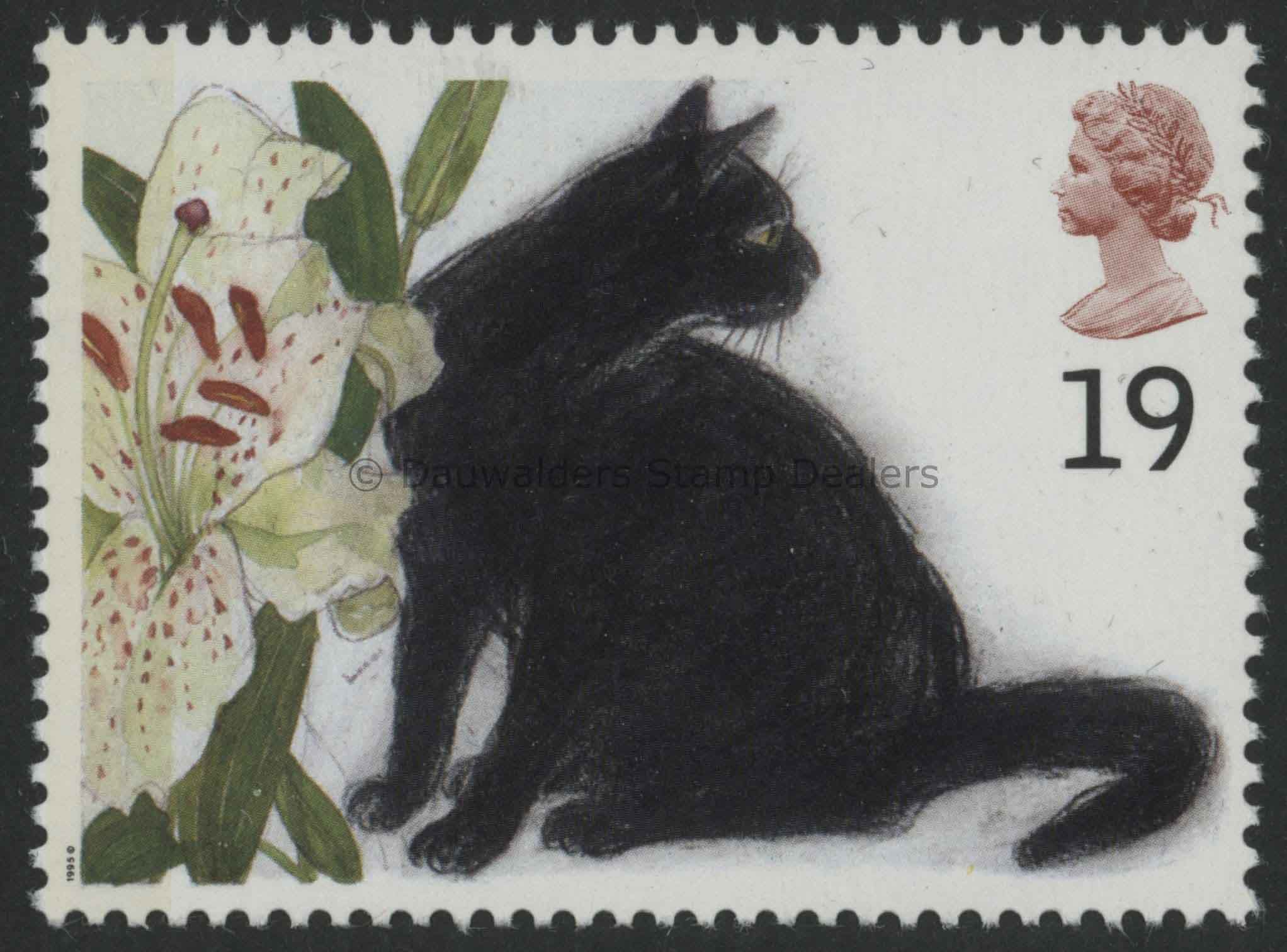 SG1848 19p Black Sophie 1995 Cats