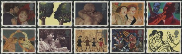 SG1858-1867 Set of 10 1995 Greetings 'Love'