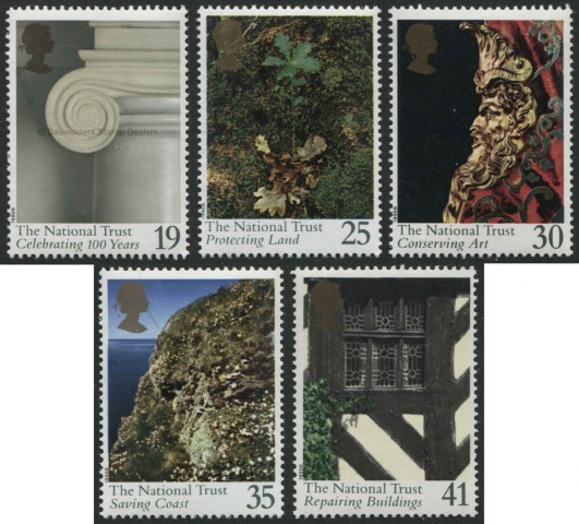 SG1868-1872 Set of 5 1995 National Trust