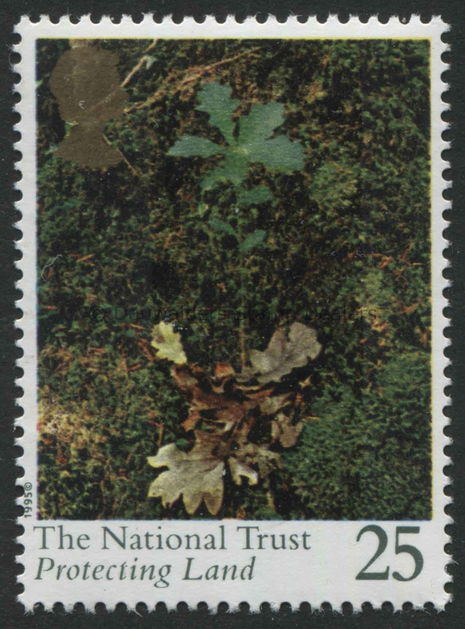 SG1869 25p Oak Seedling 1995 National Trust