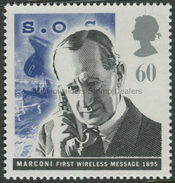 SG1890 60p Marconi - S.O.S 1995 Communications