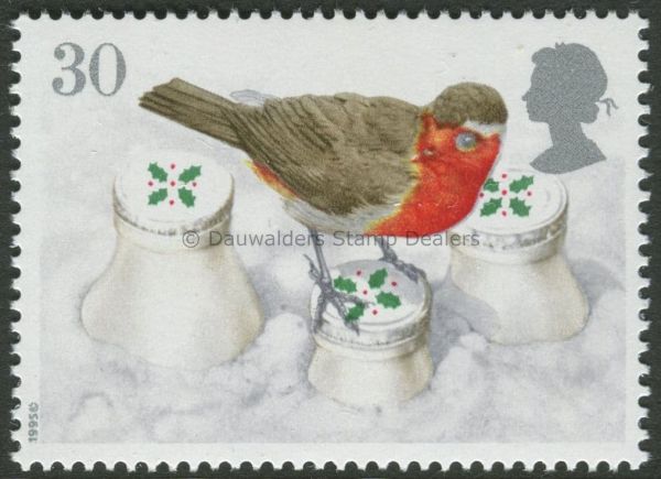 SG1898 30p Milk Bottles 1995 Christmas - Robins