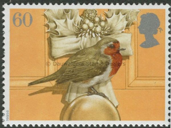 SG1900 60p Door Handle 1995 Christmas - Robins