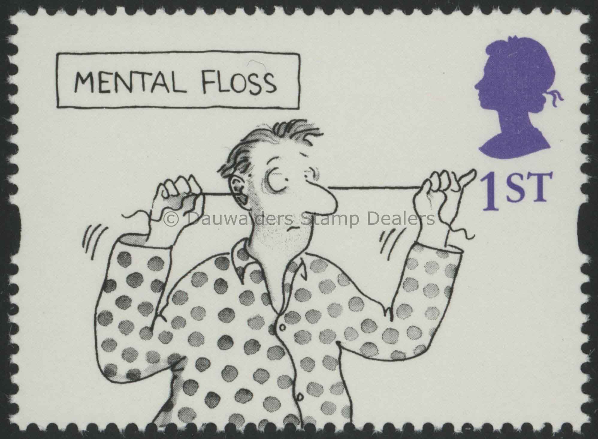 SG1908 1st 'Mental Floss' 1996 Greetings - Cartoons