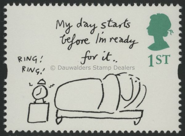 SG1913 1st 'My day starts' 1996 Greetings - Cartoons