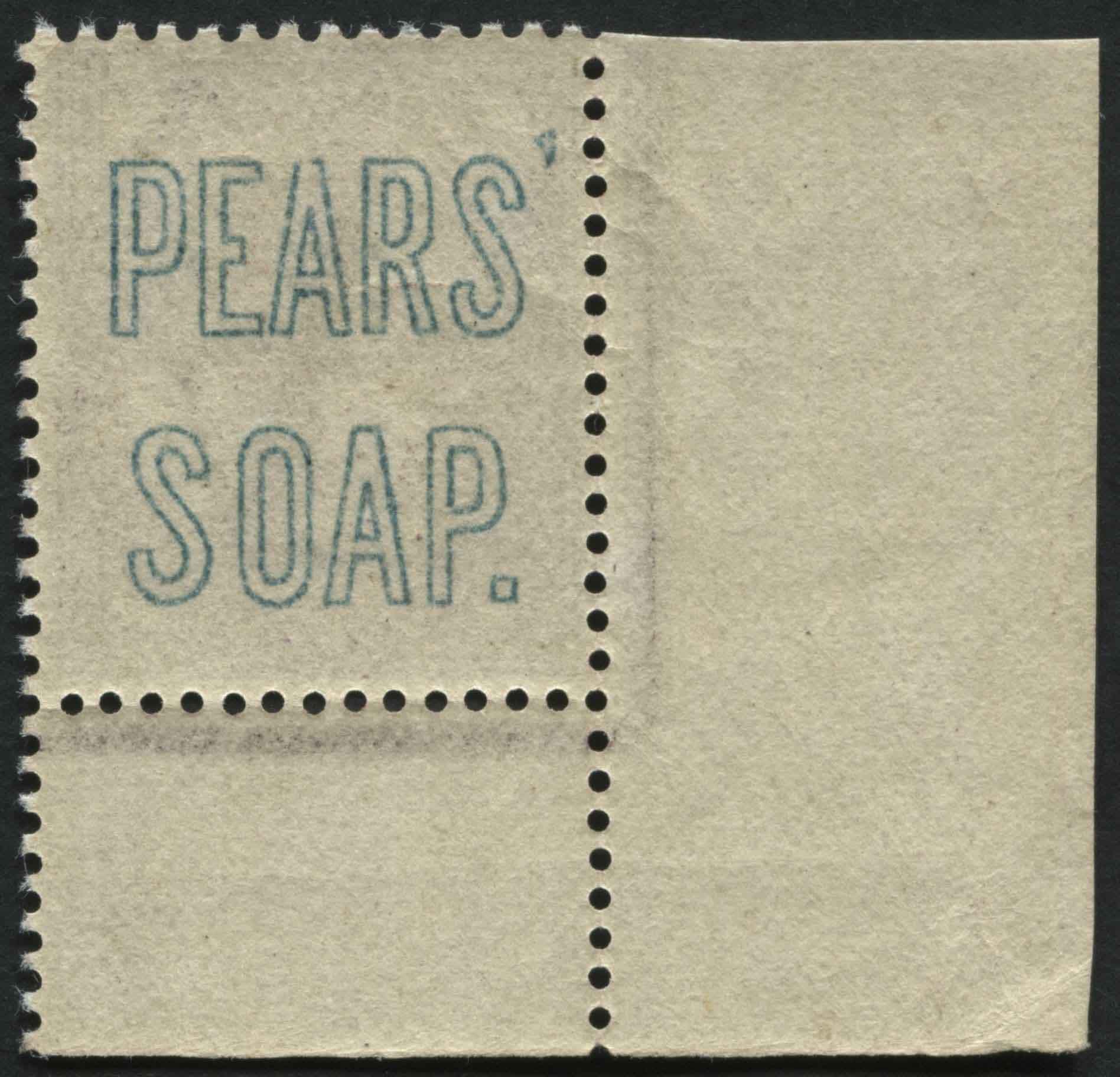 SG192 1d Lilac U/M with PEARS SOAP U/P in Blue