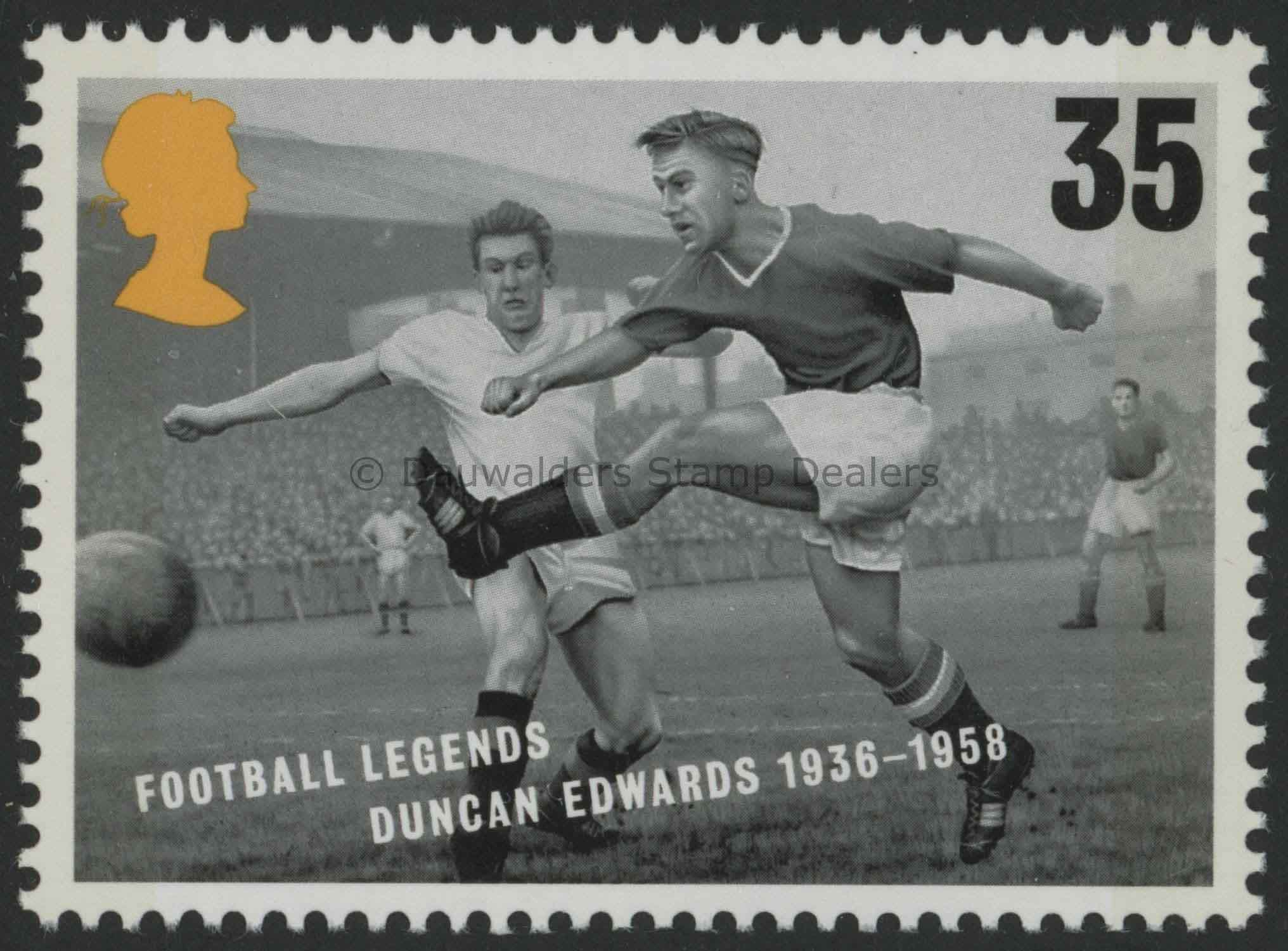 SG1927 35p Duncan Edwards 1996 Footballing Greats