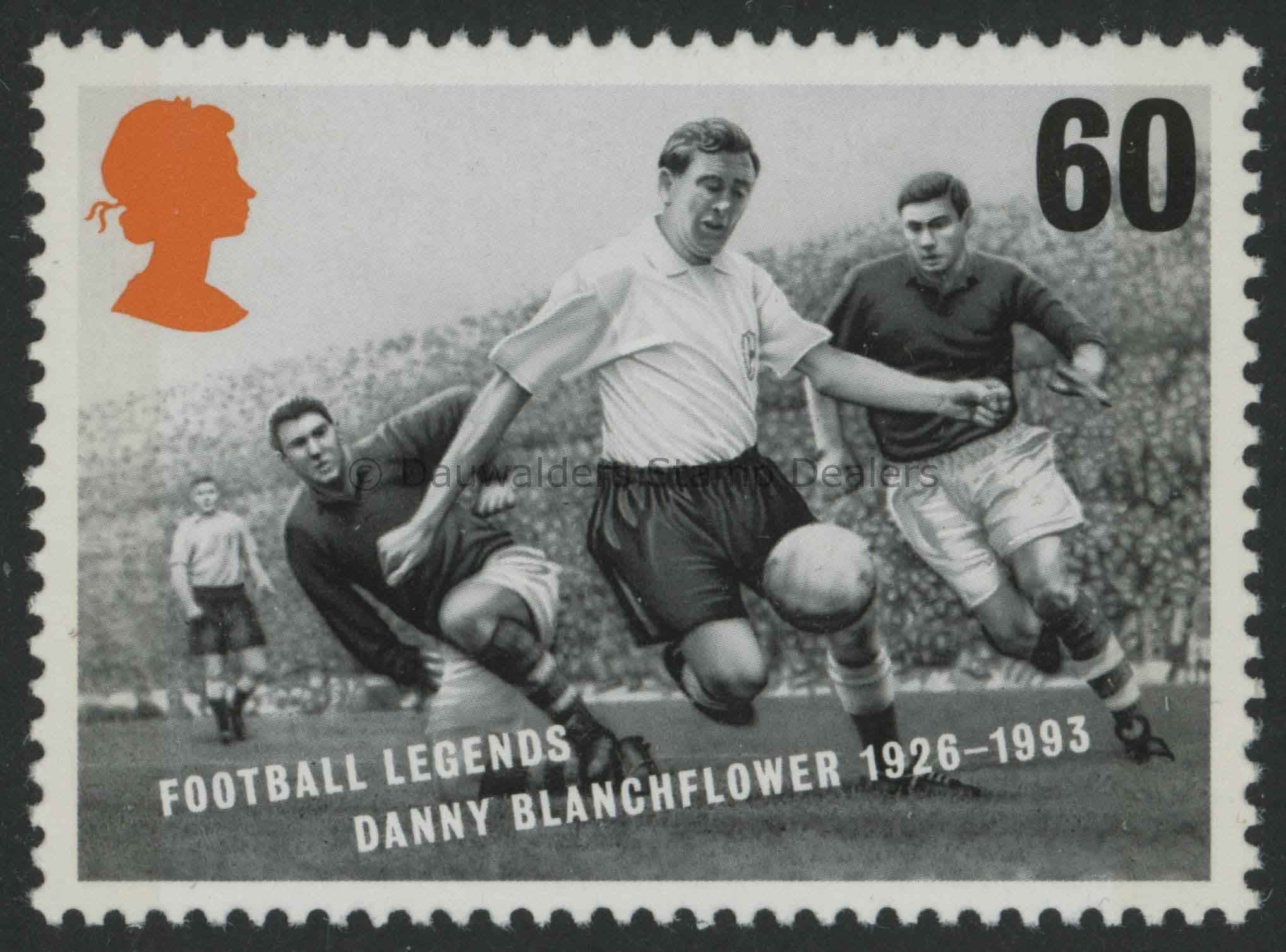 SG1929 60p Danny Blanchflower 1996 Footballing Greats