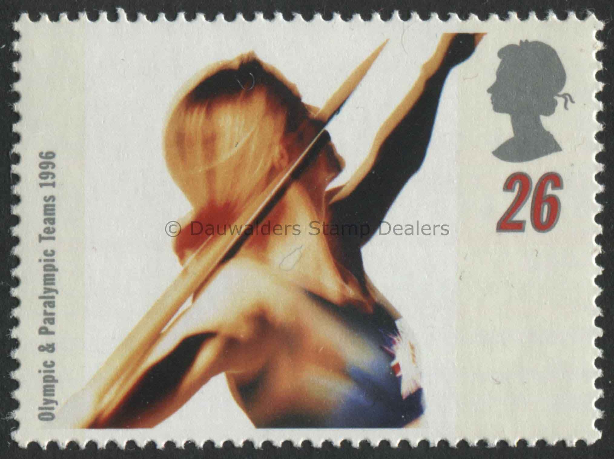 SG1931 26p Javelin 1996 Olympics and Paralympics