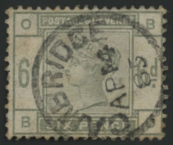 SG194 6d Green F/U Cambridge CDS