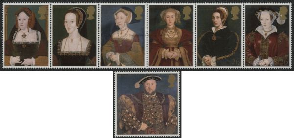 SG1965-1971 Set of 7 1997 King Henry VIII