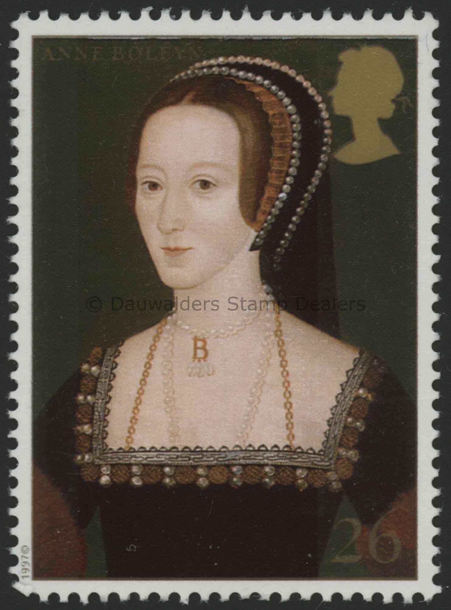 SG1967 26p Anne Boleyn 1997 King Henry VIII