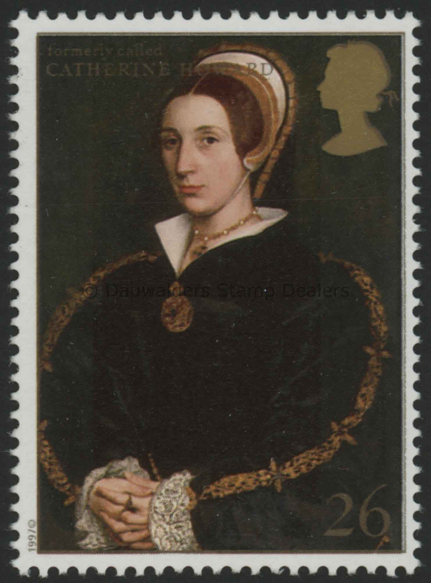 SG1970 26p Catherine Howard 1997 King Henry VIII