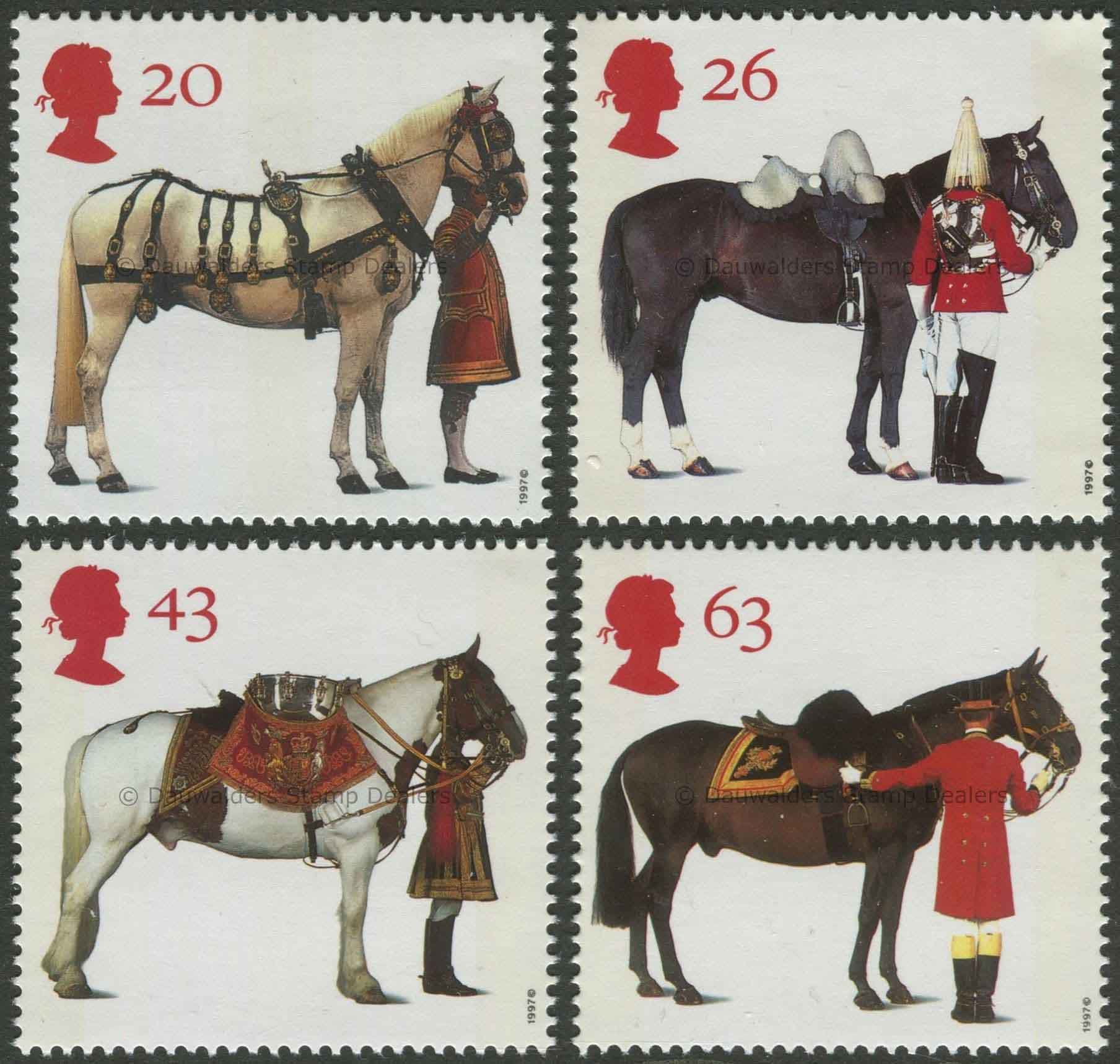 SG1989-1992 Set of 4 1997 The Queen's Horses