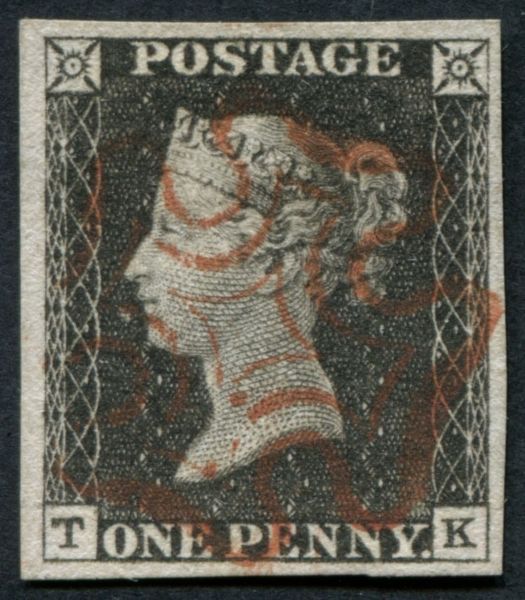 SG2 1d Black TK, fine 4 margins