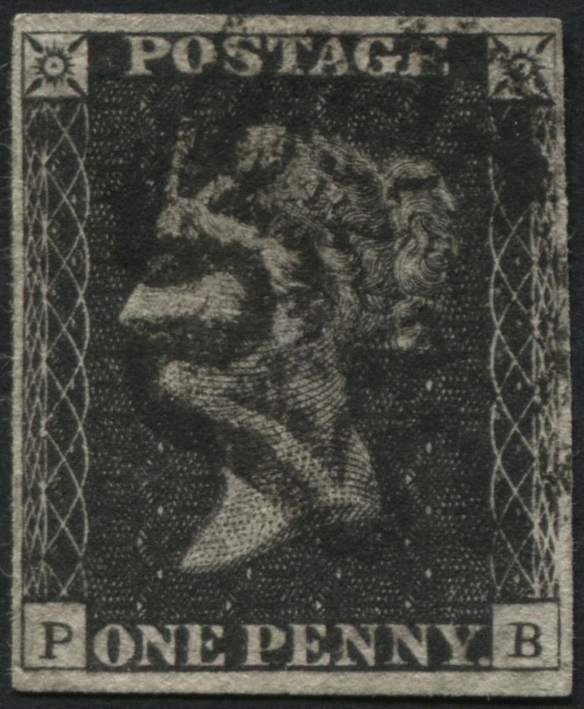 SG2 SpecAS73 1d Black Pl.11 PB, a F/U 4 margin example with Black MX, offered with cert