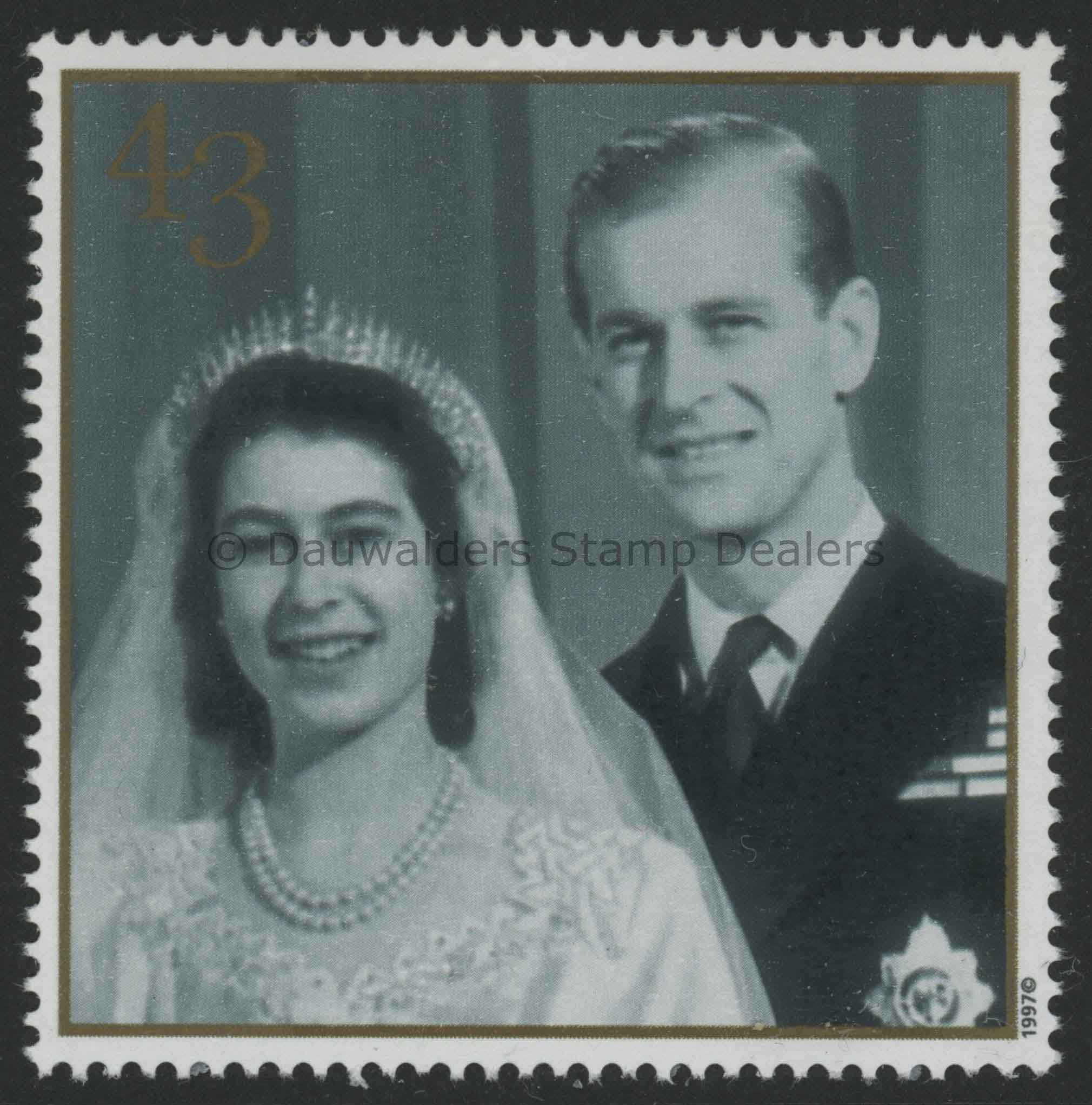 SG2013 43p 'Driver' - Grey 1997 Queen Golden Wedding