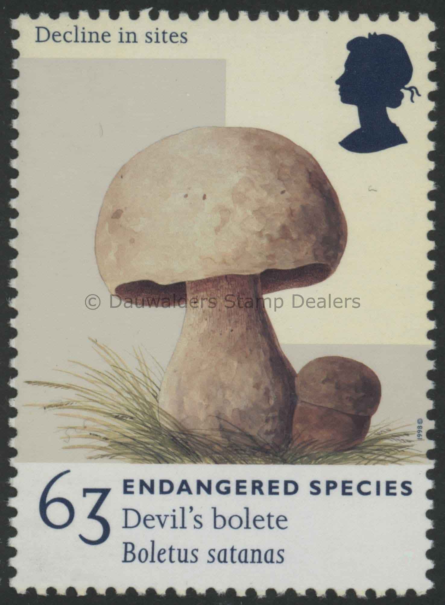 SG2020 63p Devil's Bolete 1998 Endangered Species