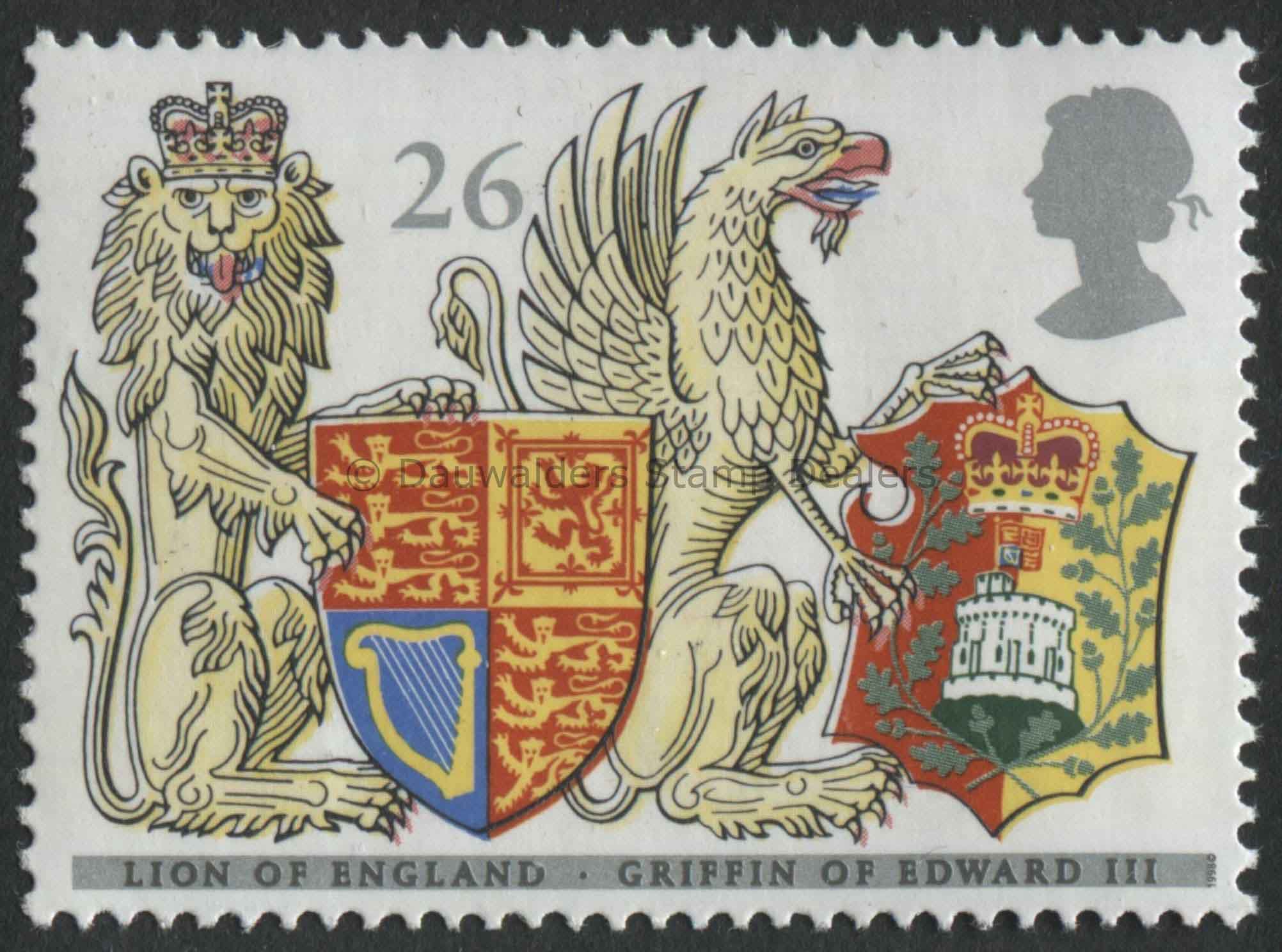 SG2026 26p Lion of England 1998 Queen's Beasts