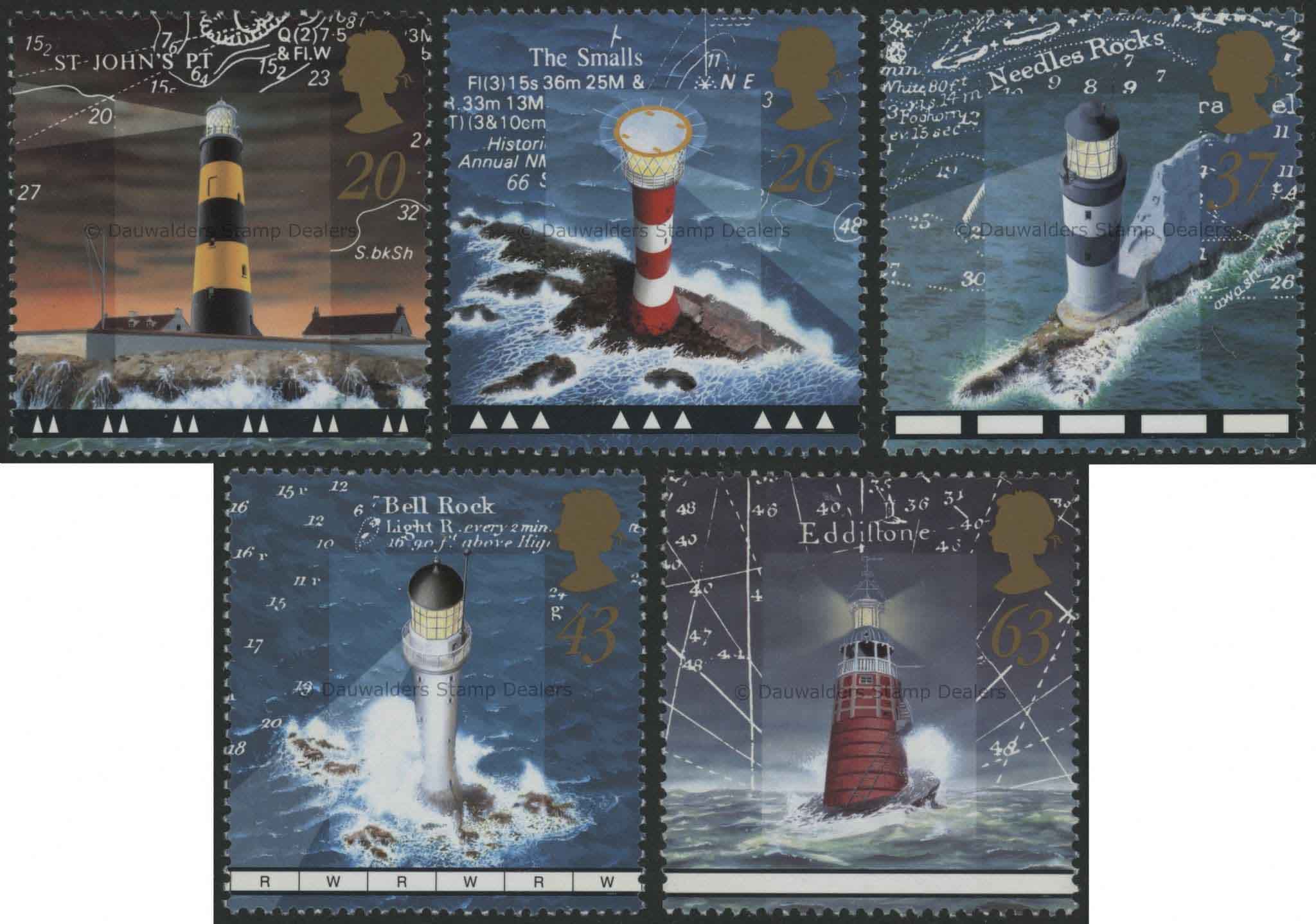 SG2034-2038 Set of 5 1998 Lighthouses