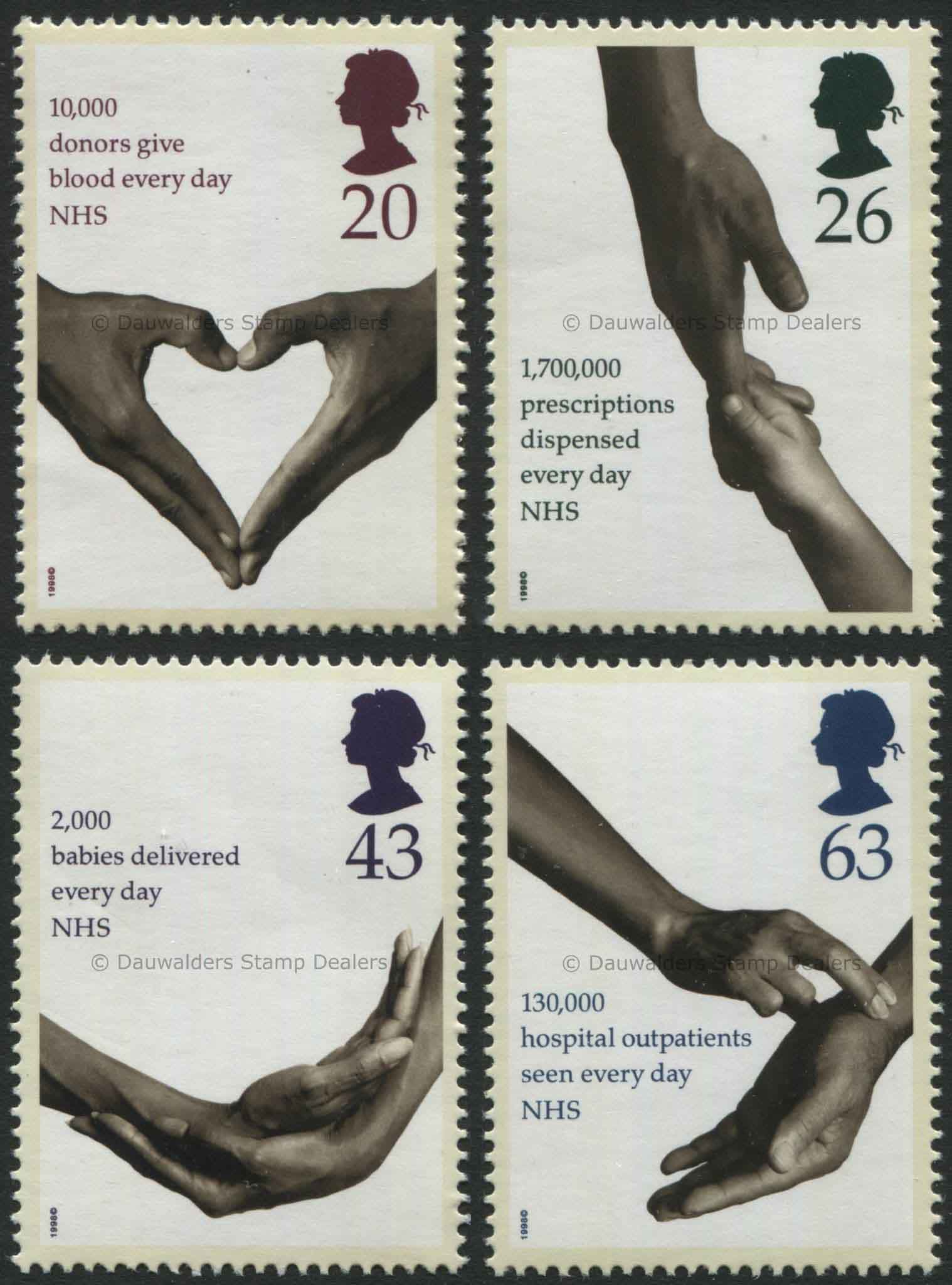 SG2046-2049 Set of 4 1998 50 Years of NHS