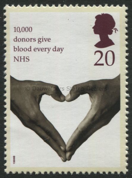 SG2046 20p 10,000 Donors 1998 50 Years of NHS