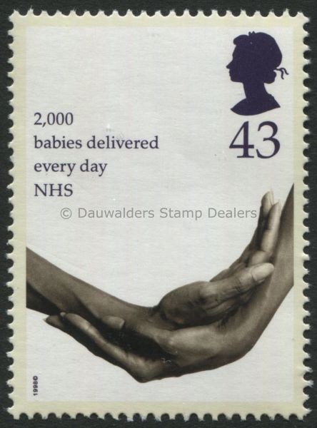 SG2048 43p 2,000 Babies 1998 50 Years of NHS