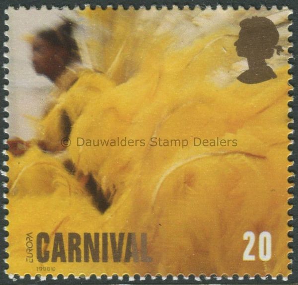 SG2055 20p Yellow 1998 Europa - Carnival