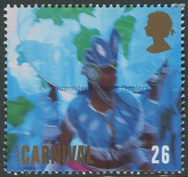 SG2056 26p Blue 1998 Europa - Carnival