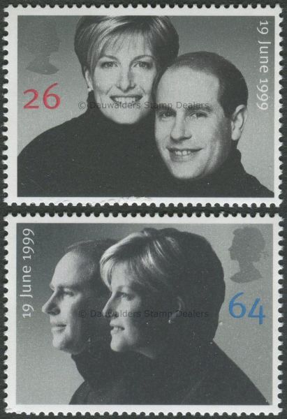 SG2096-2097 Set of 2 1999 Royal Wedding