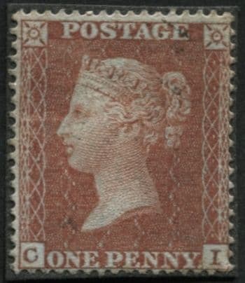 SG21 1d Red Brown Spec C4 CI plate 5, v fine mint