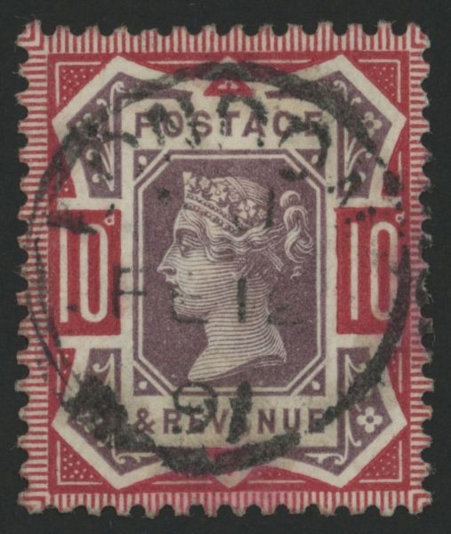 SG210 10d dull Purple and Carmine superb Thimble CDS