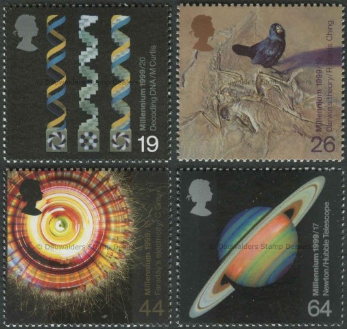 SG2102-2105 Set of 4 1999 Millennium - Scientist's Tale