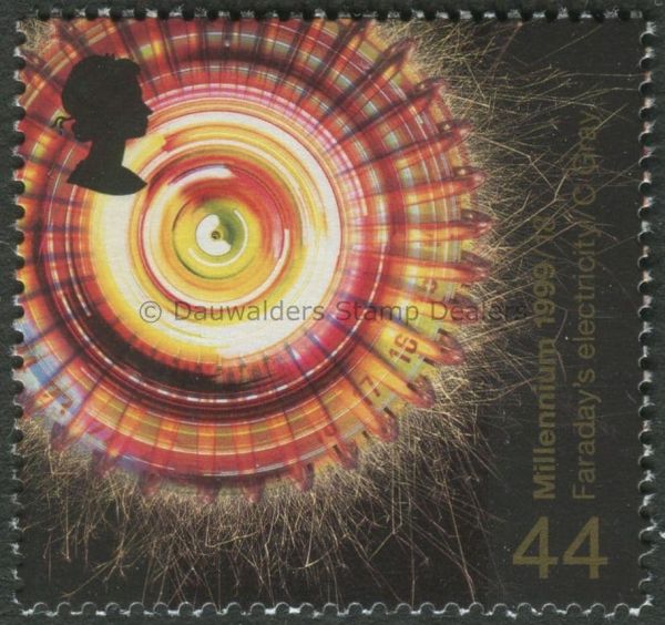 SG2104a 44p Faraday's Electricity (p14x14) (ex PSB) 1999 Millennium - Scientist's Tale